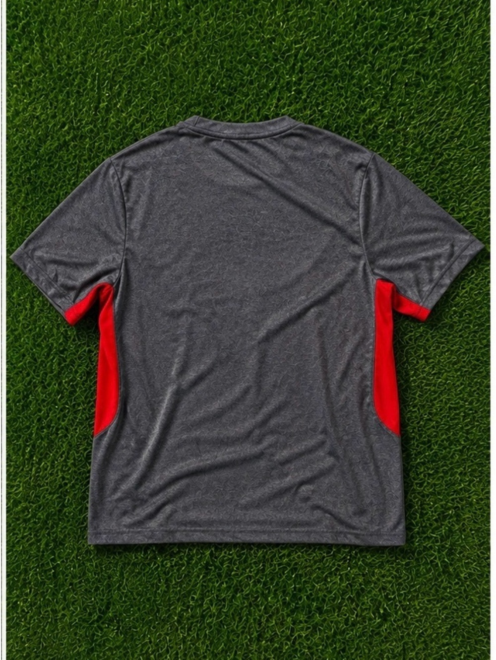 Detroit Red Wings Men's Gray & Red Short Sleeve Performance Tee - Picture 2 of 2